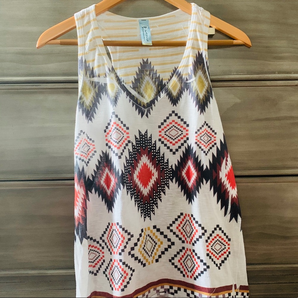 M Fasis Racerback Rhinstone Tank